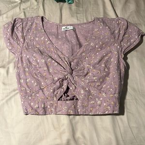 Hollister Purple Crop Top